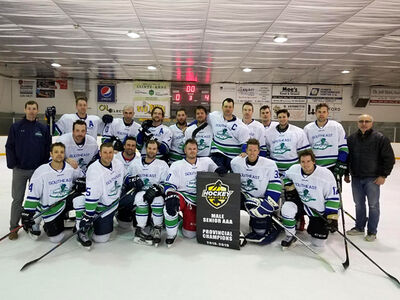 2019 Manitoba Senior AAA champions Southeast Prairie Thunder