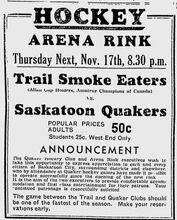 November 17 @ Saskatoon