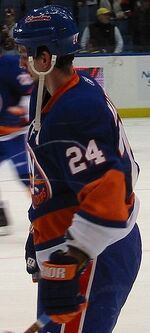 Martinek, playing for the Islanders