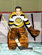 Les Colvin played his only NHL game for the Bruins in 1949.