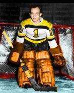 Paul Bibeault.jpg (89 KB) Paul Bibeault played excellently for 16 games for the Bruins in 1945-46.
