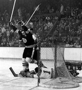 Phil Esposito scores his 100th point of the season, March 2, 1969.