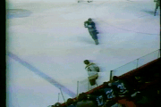 Crazy deflection on a  goal, December 15, 1973.