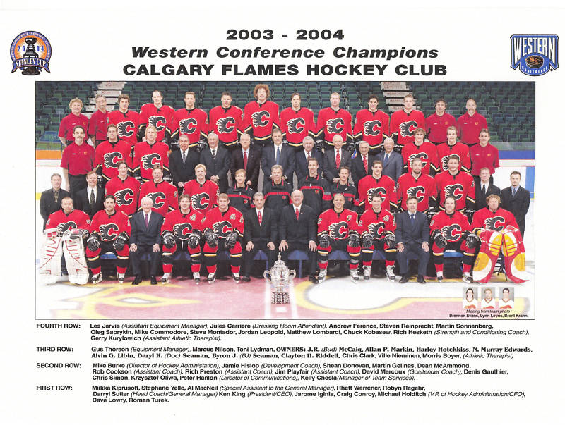 CALGARY FLAMES 1989 STANLEY CUP COMMEMORATIVE STATS NHL LICENSED