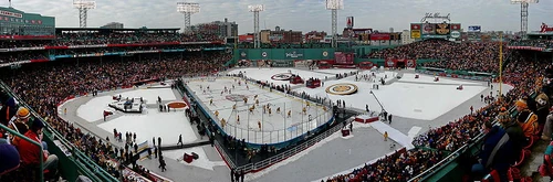 Panorama of the park prior to the game.
