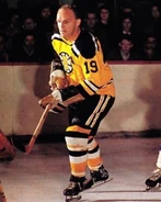 Doug Mohns gold uniform.jpg (76 KB) Doug Mohns in the Bruins gold home uniform introduced in 1955.