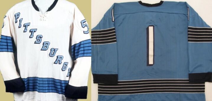 NHL Pittsburgh Penguins 1977-78 uniform and jersey original art