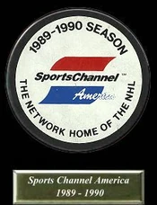 SportsChannel America was the American rights holder of the National Hockey League from  to . The logo seen here was used from 1980 to 1995.