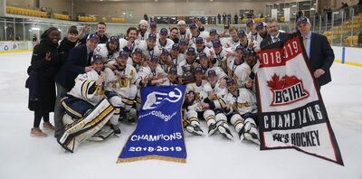 2019 BCIHL champions Trintiy Western