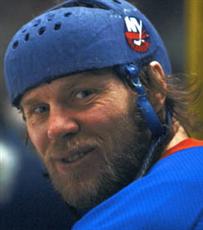 1996-97 Rich Pilon New York Islanders Fisherman Game Worn Jersey