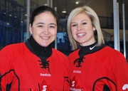 February 12, 2011: Bonhomme and  at Scotiabank Girls HockeyFest.