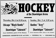 49-50ChicagoExhShawiniganGameAd.jpg (79 KB) Pre-season @ Shawinigan