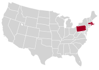 Eastern Collegiate Women's Hockey League locations