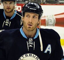 Orpik with the Penguins in 2012.