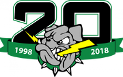 Drayton Valley Thunder 20th anniversary logo