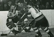 #8 Murray Henderson, #7 Phil Watson and #19 Mark Marquess, December 29, 1946.