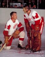 Gordie Howe and Terry Sawchuk.