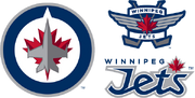 The main and secondary logos of the Winnipeg Jets, unveiled in 2011.