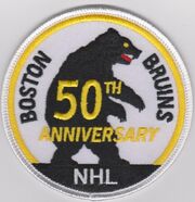 Bruins 50th anniversary patch