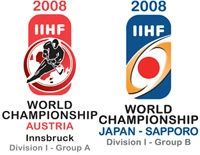 2008 IIHF World Championship Division I Logo