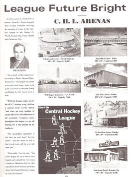 League arenas in 1972