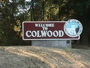 Welcome Sign to Colwood.