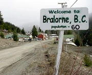 Bralorne Welcome Sign.