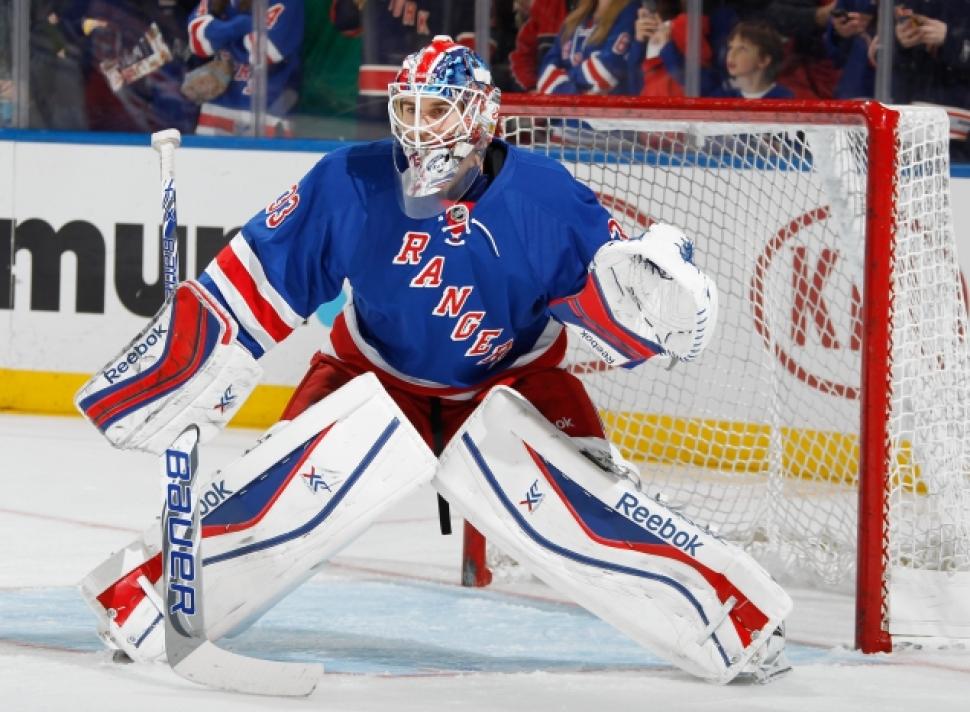 Henrik Lundqvist New York Rangers Autographed 22 x 26 2014