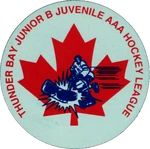 league logo as Thunder Bay Junior B Hockey League
