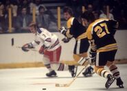 Derek Sanderson returned to the Bruins line-up on February 10, 1973.