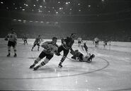 Eddie Shack, Bobby Orr, Pit Martin, Eddie Johnston, January 7, 1968.