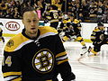 Joe Corvo of the Boston Bruins at TD Garden, Boston, Massachusetts - 20120204