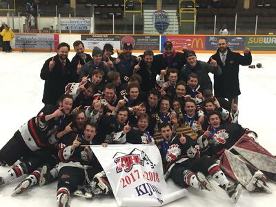 2018 KIJHL champions Kimberley Dynamiters