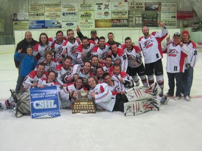 2014 Carillon Senior Hockey League Champions Red River Wild