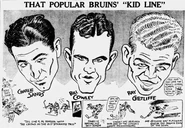 The Bruins "Kid Line" led the team in scoring during the 1936-37 season.