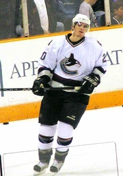 Ryan Kesler wearing his old #20 during his .