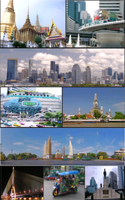 A montage of Bangkok.