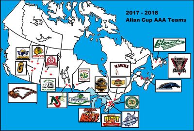 2017-18 Canadian Senior AAA teams