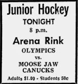 69-70SJHLSaskatoonGameAd.jpg (9 KB) Saskatoon