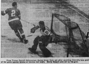 Doug Young scores, January 1, 1939.