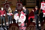 On February 5, 2011, the one-year anniversary of Burke's death, Brian Burke and his family are presented with special hockey sweaters in commemoration of Brendan Burke, which the RedHawks wore during their game that evening.