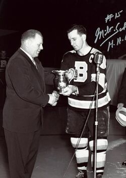 Milt Schmidt Signed Hand Painted Mini Stanley Cup Boston Bruins