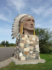 Indian Head Statue.