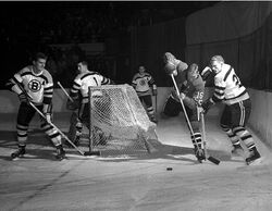 PF4 Original Photo DON SIMMONS 1961-64 TORONTO MAPLE LEAFS GOALTENDER NHL  HOCKEY