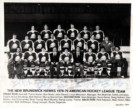 SCORE Maine Mariners Magazine Program vs New Brunswick Hawks AHL Hockey 1979