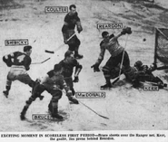 1941-Jan21-Bruce-Reardon-NYR.jpg (138 KB) Gordie Bruce and Terry Reardon in action against the Rangers, January 21, 1941.