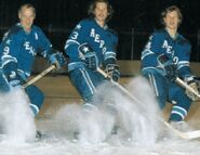 Gordie, Marty and Mark Howe in 1973.