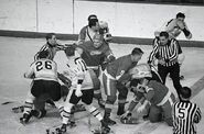 Bruins and Red Wings brawl, February 22, 1968.