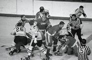 Bruins and Red Wings brawl, February 22, 1968.