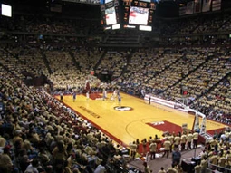 Inside the arena before major renovations.